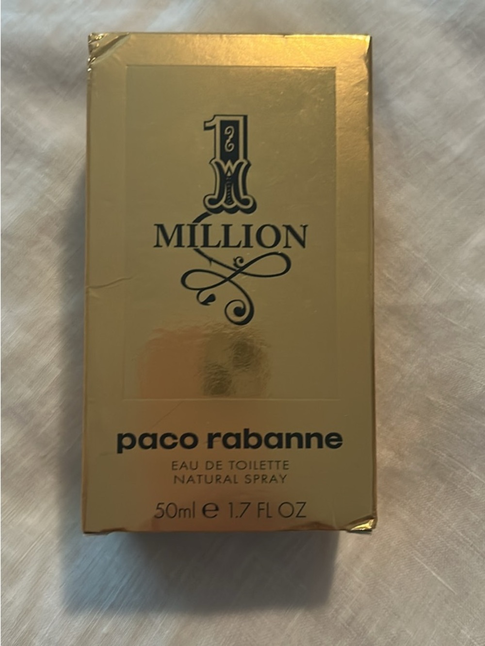 Paco Rabanne 1 Million Gold Box with Black Logo